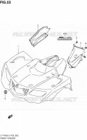 FRONT FENDER (LT F400ZL4 P33) for Suzuki KINGQUAD 400 2014