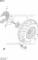 FRONT WHEEL (LT F400L4 P33) for Suzuki KINGQUAD 400 2014