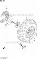 FRONT WHEEL (LT F400ZL4 P33) for Suzuki KINGQUAD 400 2014