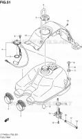 FUEL TANK for Suzuki KINGQUAD 400 2014