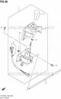 GEAR LEVER (LT F400ZL4 P33) for Suzuki KINGQUAD 400 2014