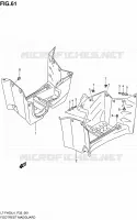 MUDGUARD (LT F400L4 P33) for Suzuki KINGQUAD 400 2014