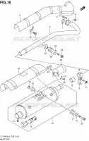 MUFFLER (LT F400L4 P33) for Suzuki KINGQUAD 400 2014