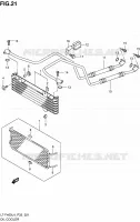 OIL COOLER (LT F400ZL4 P33) for Suzuki KINGQUAD 400 2014