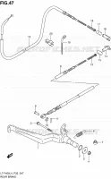 REAR BRAKE for Suzuki KINGQUAD 400 2014