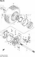 RIGHT HAND REAR WHEEL (LT F400ZL4 P33) for Suzuki KINGQUAD 400 2014