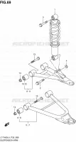 SHOCK ABSORBER   WISHBONE (LT F400L4 P33) for Suzuki KINGQUAD 400 2014
