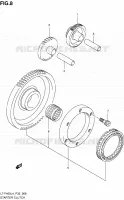 STARTER MOTOR CLUTCH for Suzuki KINGQUAD 400 2014