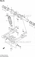SWINGARM (LT F400L4 P33) for Suzuki KINGQUAD 400 2014
