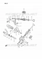 CAMSHAFT   VALVES for Suzuki KINGQUAD 250 1995