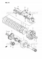 CLUTCH for Suzuki KINGQUAD 250 1995