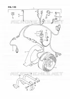 COOLING FAN (MODELE N/P/R/S:OPTIONNEL) for Suzuki KINGQUAD 250 1995