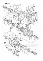 FINAL GEAR for Suzuki KINGQUAD 250 1995