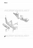 FOOTREST for Suzuki KINGQUAD 250 1995