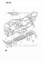 FRAME (MODELE L/M/N/P/R/S) for Suzuki KINGQUAD 250 1995