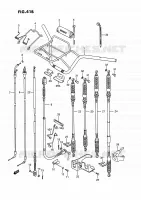 HANDLEBAR   CABLES (MODELE L/M/N/P/R/S) for Suzuki KINGQUAD 250 1995