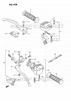 SWITCHES (MODEL H/J/K/L/M/N/P/R E02) for Suzuki KINGQUAD 250 1995