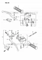 SWITCHES (MODELE H/J/K/L/M/N/P/R E17,E24) for Suzuki KINGQUAD 250 1995