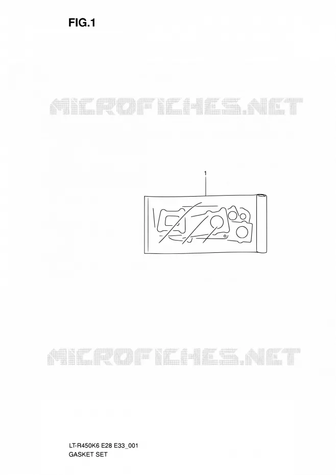 GASKET SET Suzuki QUAD 450 QUADRACER 2010  LT-R450 L0/LT-R450Z L0 (E28,E33)