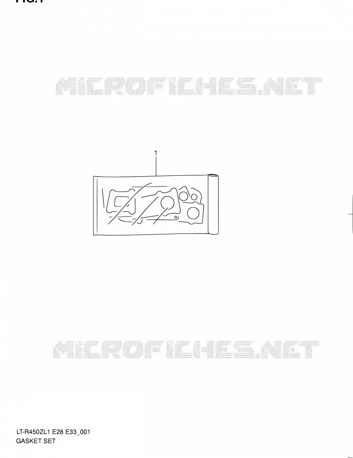 GASKET SET Suzuki QUAD 450 QUADRACER 2011  LT-R450 L1/LT-R450Z L1 (E03,E28,E33)