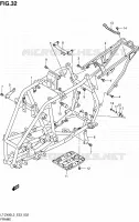 FRAME for Suzuki QUADSPORT 400 2013