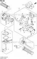 HANDGRIPS   LEVERS  for Suzuki QUADSPORT 400 2013