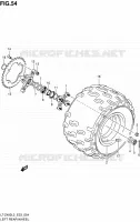 LEFT HAND REAR WHEEL for Suzuki QUADSPORT 400 2013