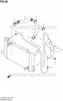 RADIATOR HOSE for Suzuki QUADSPORT 400 2013
