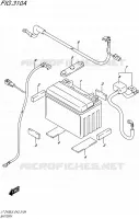 BATTERY for Suzuki QUADSPORT 400 2016