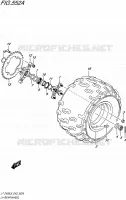 LEFT HAND REAR WHEEL for Suzuki QUADSPORT 400 2016
