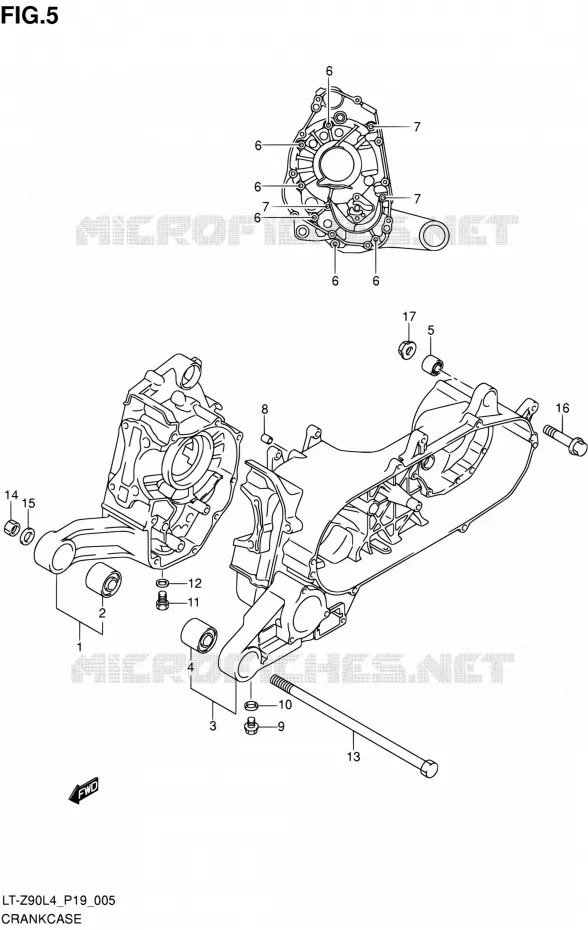 CASING Suzuki QUAD 90 QUADSPORT 2014  LT-Z90 L4 (P19)
