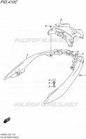 BACKREST (AN400AL5 E19) for Suzuki BURGMAN 400 2015