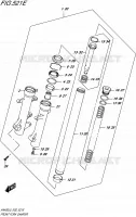 FRONT FORK (AN400ZAL5 E19) for Suzuki BURGMAN 400 2015