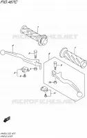 HANDGRIPS   LEVERS  (AN400AL5 E19) for Suzuki BURGMAN 400 2015