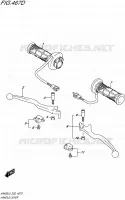 HANDGRIPS   LEVERS  (AN400ZAL5 E02) for Suzuki BURGMAN 400 2015