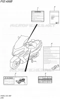 LABEL (AN400AL5 E02) for Suzuki BURGMAN 400 2015