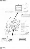LABEL (AN400AL5 E19) for Suzuki BURGMAN 400 2015