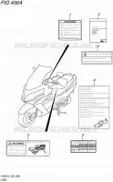 LABEL (AN400L5 E19) for Suzuki BURGMAN 400 2015