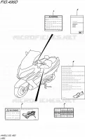 LABEL (AN400ZAL5 E02) for Suzuki BURGMAN 400 2015