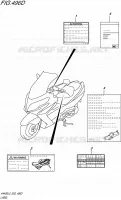 LABEL (AN400ZAL5 E02) for Suzuki BURGMAN 400 2015