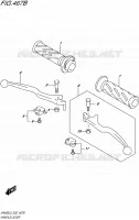 HANDGRIPS   LEVERS  (AN400AL5 E02) for Suzuki BURGMAN 400 2015