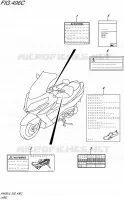 LABEL (AN400AL5 E19) for Suzuki BURGMAN 400 2015