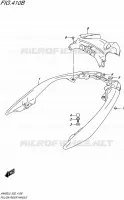 BACKREST (AN400AL5 E02) for Suzuki BURGMAN 400 2015