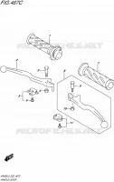 HANDGRIPS   LEVERS  (AN400AL5 E19) for Suzuki BURGMAN 400 2015