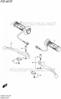 HANDGRIPS   LEVERS  (AN400ZAL5 E02) for Suzuki BURGMAN 400 2015