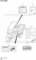 LABEL (AN400AL5 E02) for Suzuki BURGMAN 400 2015