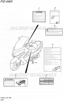 LABEL (AN400L5 E19) for Suzuki BURGMAN 400 2015