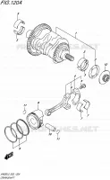 CRANKSHAFT for Suzuki BURGMAN 650 2015