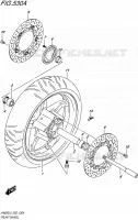 FRONT WHEEL for Suzuki BURGMAN 650 2015