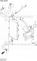 RADIATOR HOSE (AN650L5 E19) for Suzuki BURGMAN 650 2015